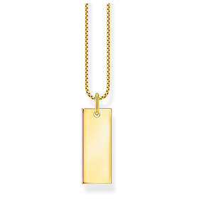 Thomas Sabo Halsband Bred Tag Guld