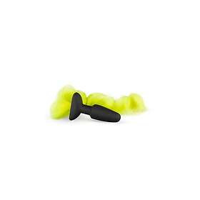 Silicone Butt Plug With Tail Yellow
