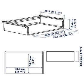 IKEA HJÄLPA Låda utan front 60x40 cm