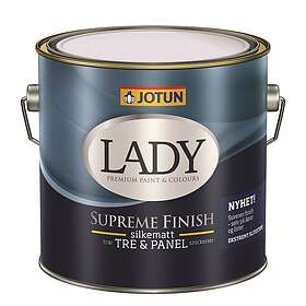 Jotun Lady Supreme Finish Silkesmatt lackfärg, Vit, 3l