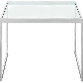 Englesson Square Sidobord 41x56x43 cm, Silver Grey/Glas Grey Härdat glas