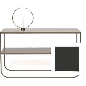 Asplund Tati Console 120 Sidobord, Char Grey / Lackat Glas
