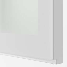 IKEA METOD Väggskåp horisontalt m vitrindörr 60x40 cm