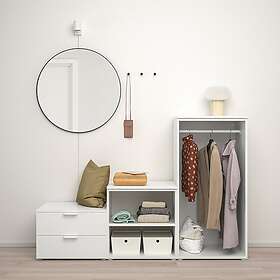 IKEA PLATSA Garderob med 2 dörrar+2 lådor 180x57x123 cm