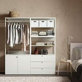 IKEA PLATSA Garderob med 2 dörrar+3 lådor 160x42x181 cm