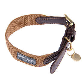 Nomad Tales Bloom halsband, caramel Stl. L: 46 52 cm halsomfång, B 38 mm