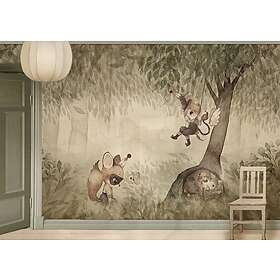 Mrs Mighetto The Floral Glade Soft Green tapet MM-0401