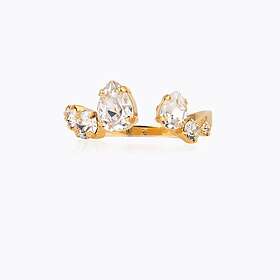 Caroline Svedbom Dina Ring / Crystal (Guld)