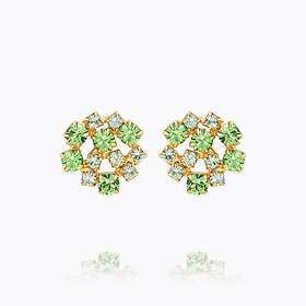 Caroline Svedbom Kassandra Örhängen/ Green Combo (Guld)