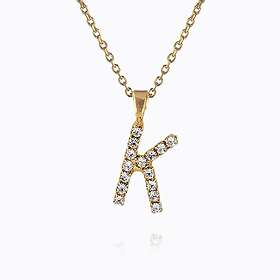 Caroline Svedbom Mini Letter K Halsband (Guld)