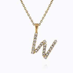 Caroline Svedbom Mini Letter W Halsband (Guld)