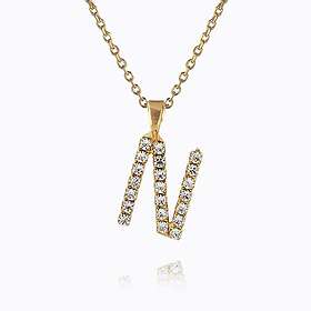 Caroline Svedbom Mini Letter N Halsband (Guld)