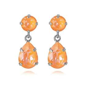 Caroline Svedbom Mini Drop Örhängen / Peach Delite Rhodium