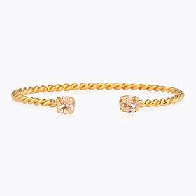 Caroline Svedbom Mini Twisted Armband/ Light Peach (Guld)