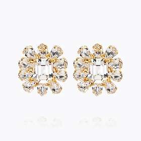 Caroline Svedbom Peony Örhängen/ Crystal (Guld)