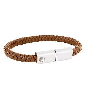 by BILLGREN Laddningsarmband iphone Brun/Stål 8291 18 cm