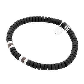 by BILLGREN Armband, kokosnöt, svart/brun/stål 8191