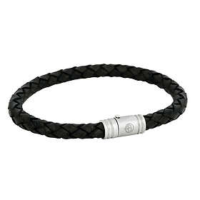 by BILLGREN Läderarmband, vintage Svart 8150 21 cm