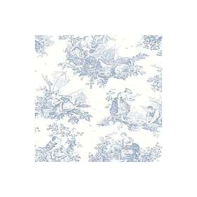 Casadeco Les Belles Toiles de Jouy Scene D'Été Bleu Porcelaine, 0,53x10,05 LBTJ87916217