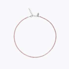 Caroline Svedbom Siri Halsband/ Light Rose (Rhodium)