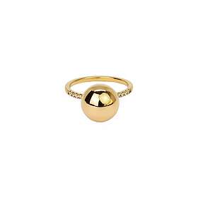 Emma Israelsson Globe Ball White Stone Ring Guld Ring146 17