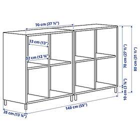 IKEA EKET Skåpkombination med ben 140x35x80 cm