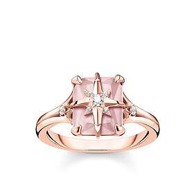 Thomas Sabo Ring Rosa Sten Med Stjärna TR2288-417-9