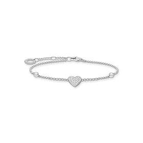 Thomas Sabo Armband hjärta med stenar silver A1992-051-14