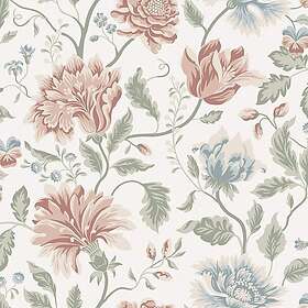 Sandberg Wallpaper Le Village Annabelle Terracotta S10261