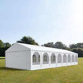 TOOLPORT Pro Ultra XXL 6x16 m partytält 2,6 m sidohöjd, med bottenram, PVC 800
