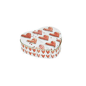 Hjärtformad plåtburk Hjärtan 'With Love'