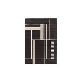 Florence Square Wiltonmatta Rektangulär 160x230 cm Svart 24307