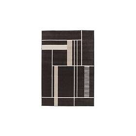 Florence Square Wiltonmatta Rektangulär 200x290 cm Svart 24314