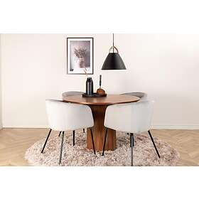 Bianca runt matbord med 4st Berit matstol 15596-846_1+15562-885_4