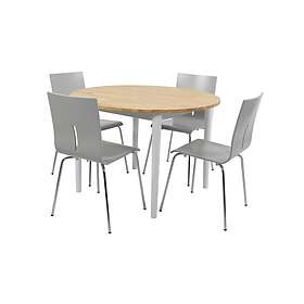 Circum Matgrupp med 4 Myrrha Stol Brun