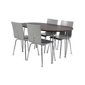 Canzona Matgrupp med 4 Myrrha Stol Brun