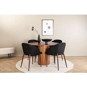 Bianca runt matbord med 4st Arch matstol 15596-846_1+15034-448_4