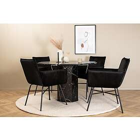 Marbs runt matbord med 4st Pippi matstol 15589-588_1+15575-888_4