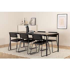 Pelle matbord med 6st Kenth matstol 15571-188_1+15567-458_6