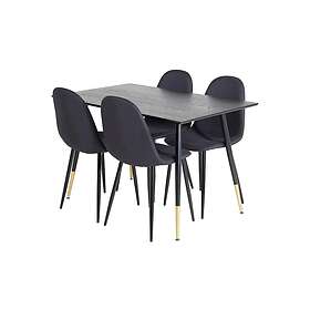 Balisa Matgrupp 120 cm inkl 4 Ypas Stolar Svart
