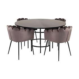 Furniture Fashion Copenhagen Matgrupp med 4 Limhamn Matstolar Grå
