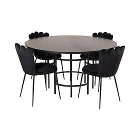Furniture Fashion Copenhagen Matgrupp med 4 Limhamn Matstolar Svart