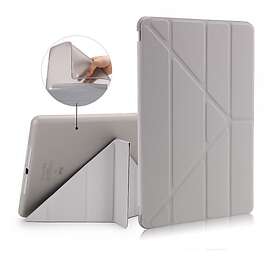 Origami iPad 9,7 Fodral PU-läder TPU Stativ Grå