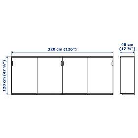 IKEA GALANT Förvaring med skjutdörrar 320x120 cm