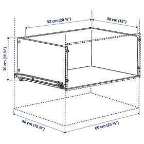 IKEA KONSTRUERA Låda utan front 30x40 cm