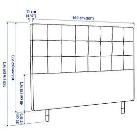 IKEA RYKKINN Huvudgavel 160 cm