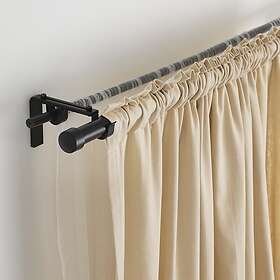 IKEA RÄCKA / HUGAD Gardinstångskombination dubbel 210-385 cm