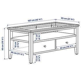 IKEA IDANÄS Sofabord 107x55 cm