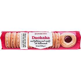 Eldorado Duokaka med Vaniljkräm & Hallonfyllning 176g