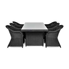 Marcus Matgrupp 200 6 Light Armchairs m Dyna Svart